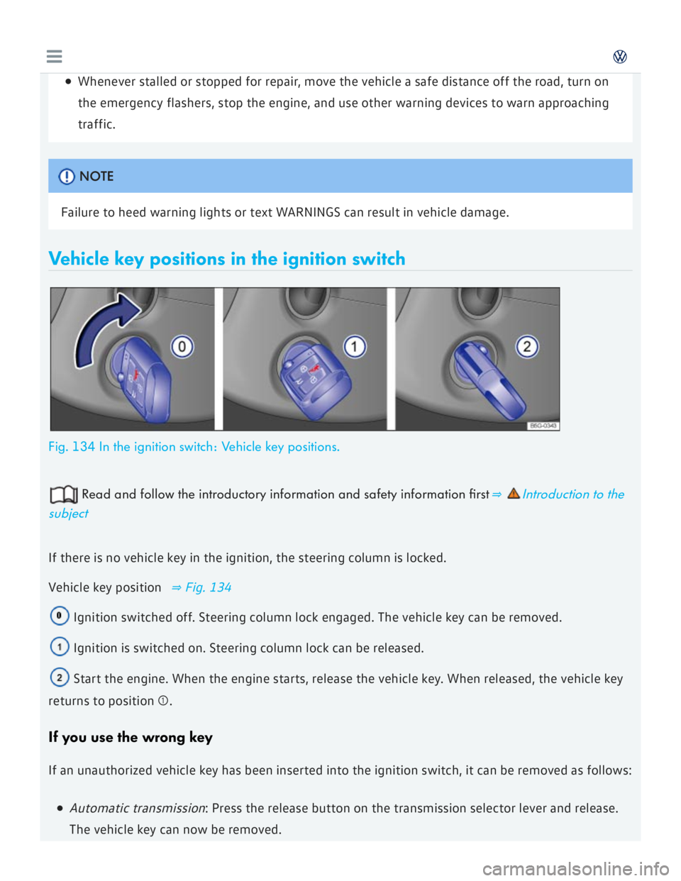 VOLKSWAGEN GOLF 7 2016  Owners Manual 