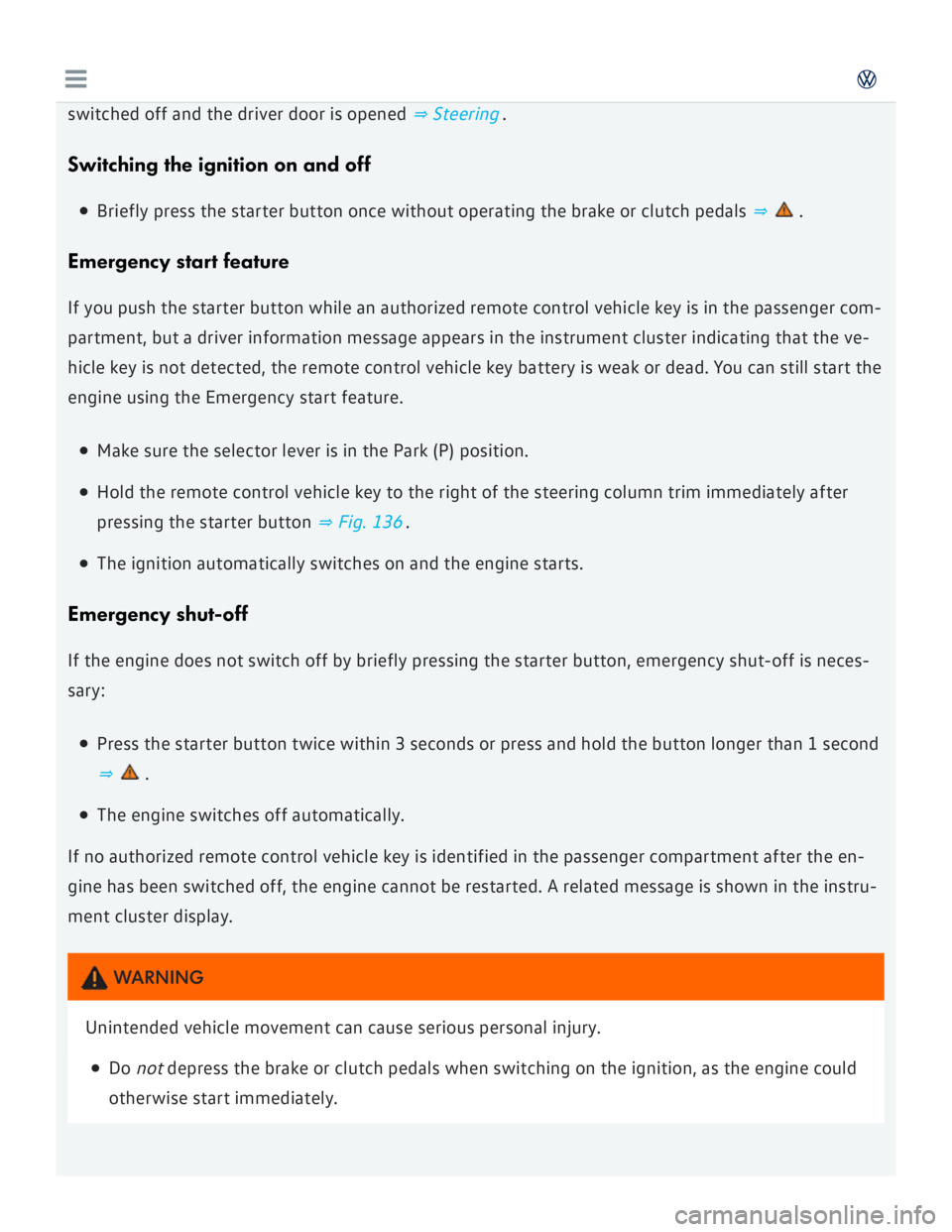 VOLKSWAGEN GOLF 7 2016  Owners Manual 