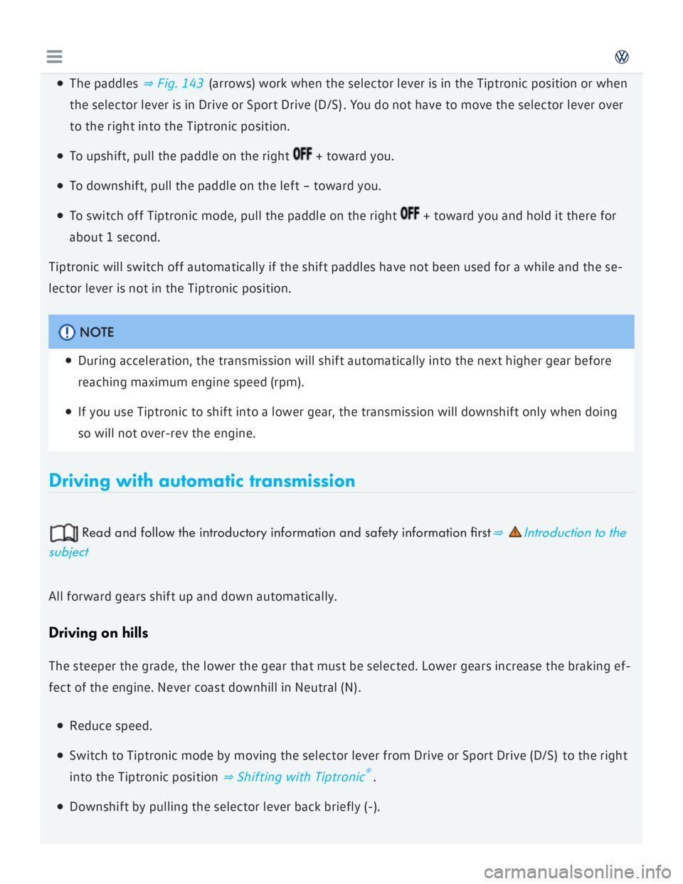 VOLKSWAGEN GOLF 7 2016  Owners Manual 