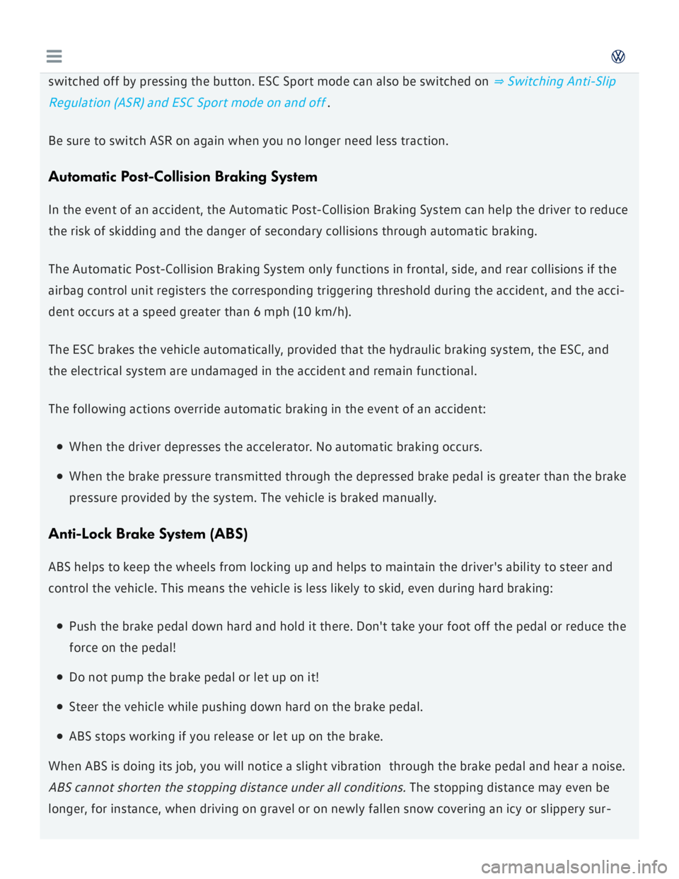 VOLKSWAGEN GOLF 7 2016  Owners Manual 