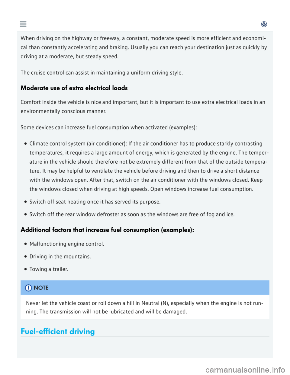 VOLKSWAGEN GOLF 7 2016  Owners Manual 