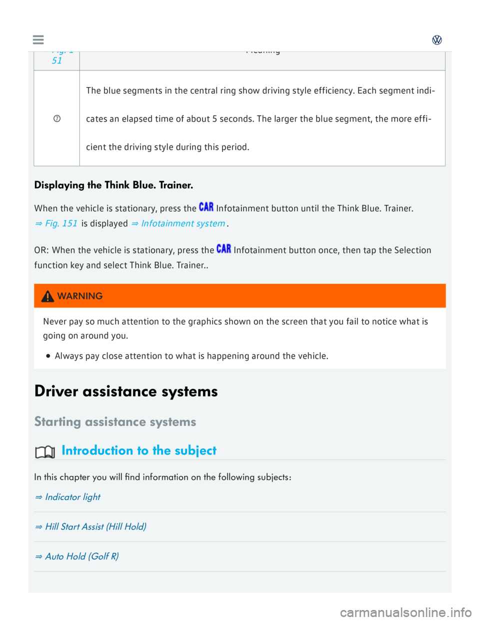 VOLKSWAGEN GOLF 7 2016  Owners Manual 