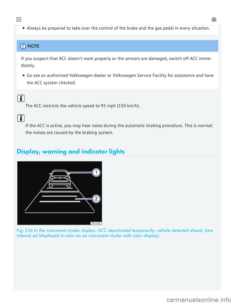 VOLKSWAGEN GOLF 7 2016  Owners Manual 