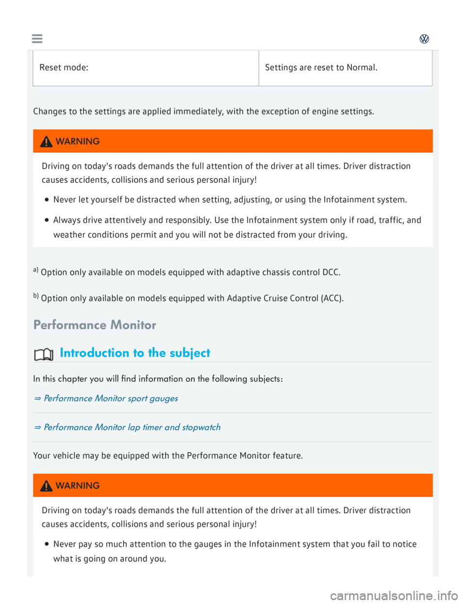 VOLKSWAGEN GOLF 7 2016  Owners Manual 