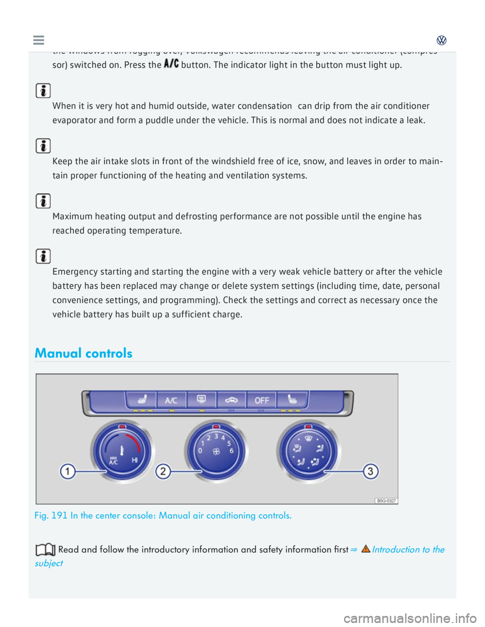 VOLKSWAGEN GOLF 7 2016  Owners Manual 