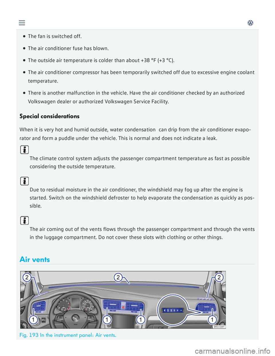 VOLKSWAGEN GOLF 7 2016  Owners Manual 