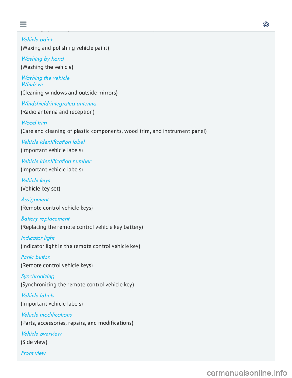 VOLKSWAGEN GOLF 7 2016  Owners Manual 