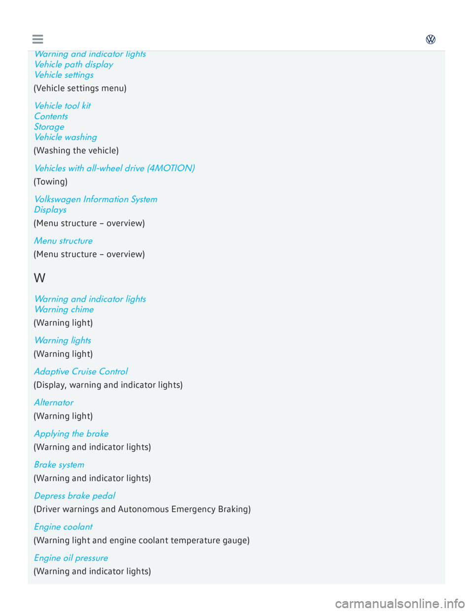 VOLKSWAGEN GOLF 7 2016  Owners Manual 