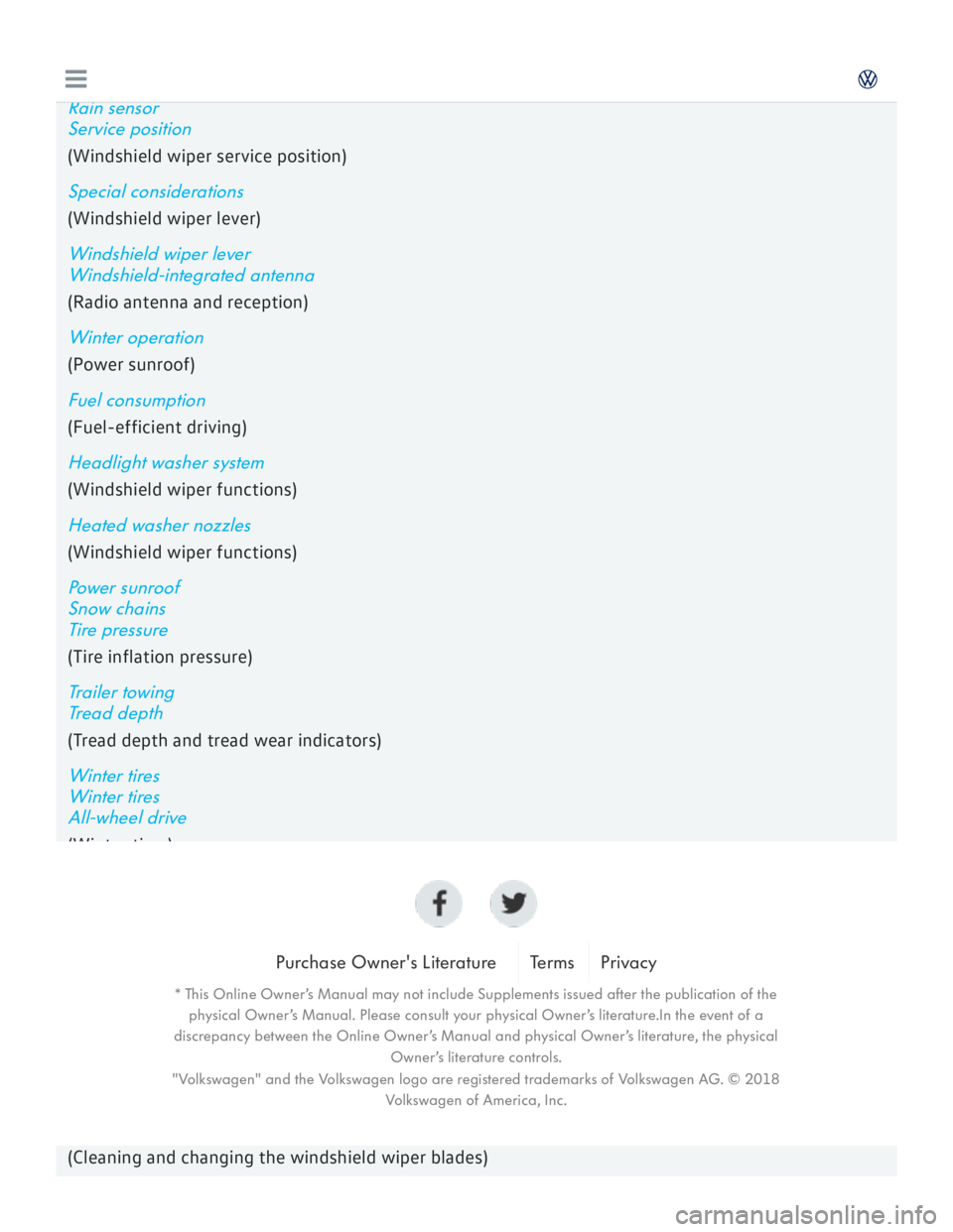 VOLKSWAGEN GOLF 7 2016  Owners Manual 