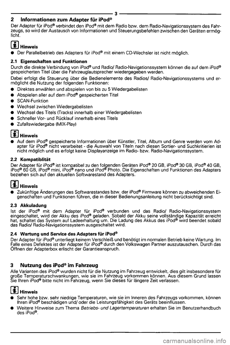 VOLKSWAGEN GOLF MK5 2006  Owners Manual 