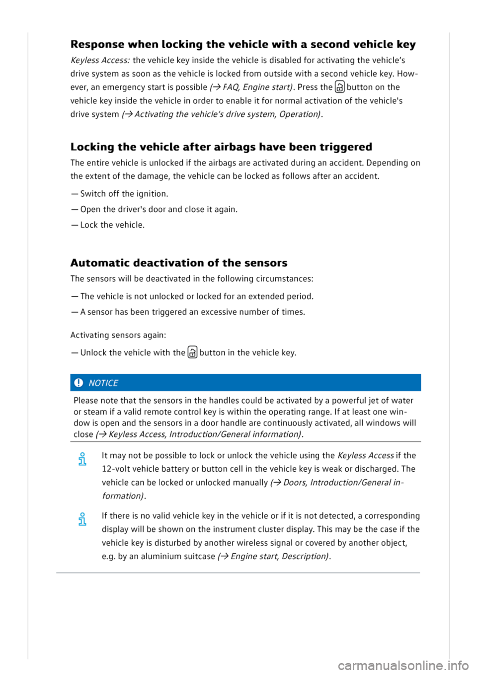 VOLKSWAGEN GOLF 8 GTE 2020 Owners Manual esponsewhenckgthevehwhasecondvehkey
KeyssAccesshevehkeysethevehdabdforactatgtheveh
dresystemassoonasthevehckedfromoutsewhasecondvehkeyow
evernemergencystartposs(->FAQngestart)ressthe(s)buttononthe
veh VOLKSWAGEN GOLF 8 GTE 2020 Owners Manual esponsewhenckgthevehwhasecondvehkey
KeyssAccesshevehkeysethevehdabdforactatgtheveh
dresystemassoonasthevehckedfromoutsewhasecondvehkeyow
evernemergencystartposs(->FAQngestart)ressthe(s)buttononthe
veh