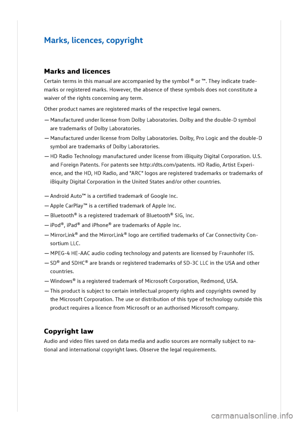 VOLKSWAGEN GOLF 8 GTE 2020 Owners Manual arksiencesopyrht
Marksandiences
Certatermsthmanuareaccompandbythesymborheydatetrade
marksorregteredmarksoweverheabsenceofthesesymbodoesnotconstutea
waeroftherhtsconcernganyterm
therproductnamesareregt VOLKSWAGEN GOLF 8 GTE 2020 Owners Manual arksiencesopyrht
Marksandiences
Certatermsthmanuareaccompandbythesymborheydatetrade
marksorregteredmarksoweverheabsenceofthesesymbodoesnotconstutea
waeroftherhtsconcernganyterm
therproductnamesareregt