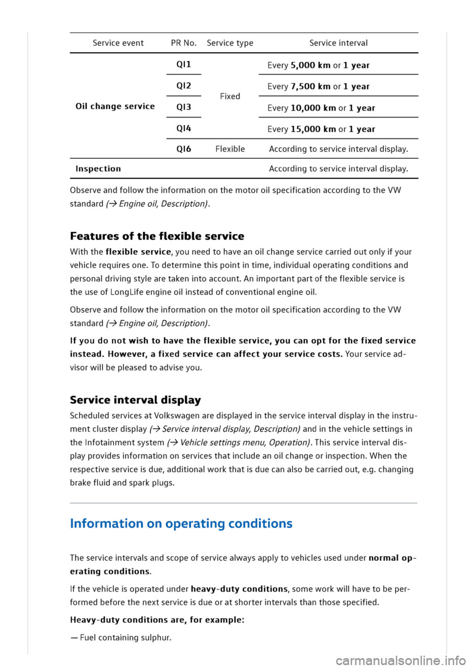 VOLKSWAGEN GOLF 8 GTE 2020 Owners Manual ervetervaerveeventPRNoervetype
Qlvery00kmryear
Qvery00kmryear
ed
lhangeserveQvery000kmryear
Qvery500kmryear
xAccordgtoservetervapy
ccordgtoservetervapyspectn
bserveandfolwtheformatnonthemotorolpecatna VOLKSWAGEN GOLF 8 GTE 2020 Owners Manual ervetervaerveeventPRNoervetype
Qlvery00kmryear
Qvery00kmryear
ed
lhangeserveQvery000kmryear
Qvery500kmryear
xAccordgtoservetervapy
ccordgtoservetervapyspectn
bserveandfolwtheformatnonthemotorolpecatna