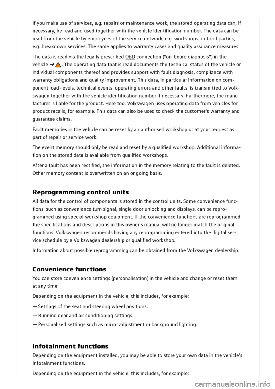 VOLKSWAGEN GOLF 8 GTE 2020 Owners Manual youmakeuseofservesepasormatenanceworkhestoredoperatgdatacan
necessaryereadandusedtogetherwhthevehentatnnumberhedatacanbe
readfromthevehbyempyeesoftheservenetworkorkshopsrthdparts
reakdownserveshesamea VOLKSWAGEN GOLF 8 GTE 2020 Owners Manual youmakeuseofservesepasormatenanceworkhestoredoperatgdatacan
necessaryereadandusedtogetherwhthevehentatnnumberhedatacanbe
readfromthevehbyempyeesoftheservenetworkorkshopsrthdparts
reakdownserveshesamea