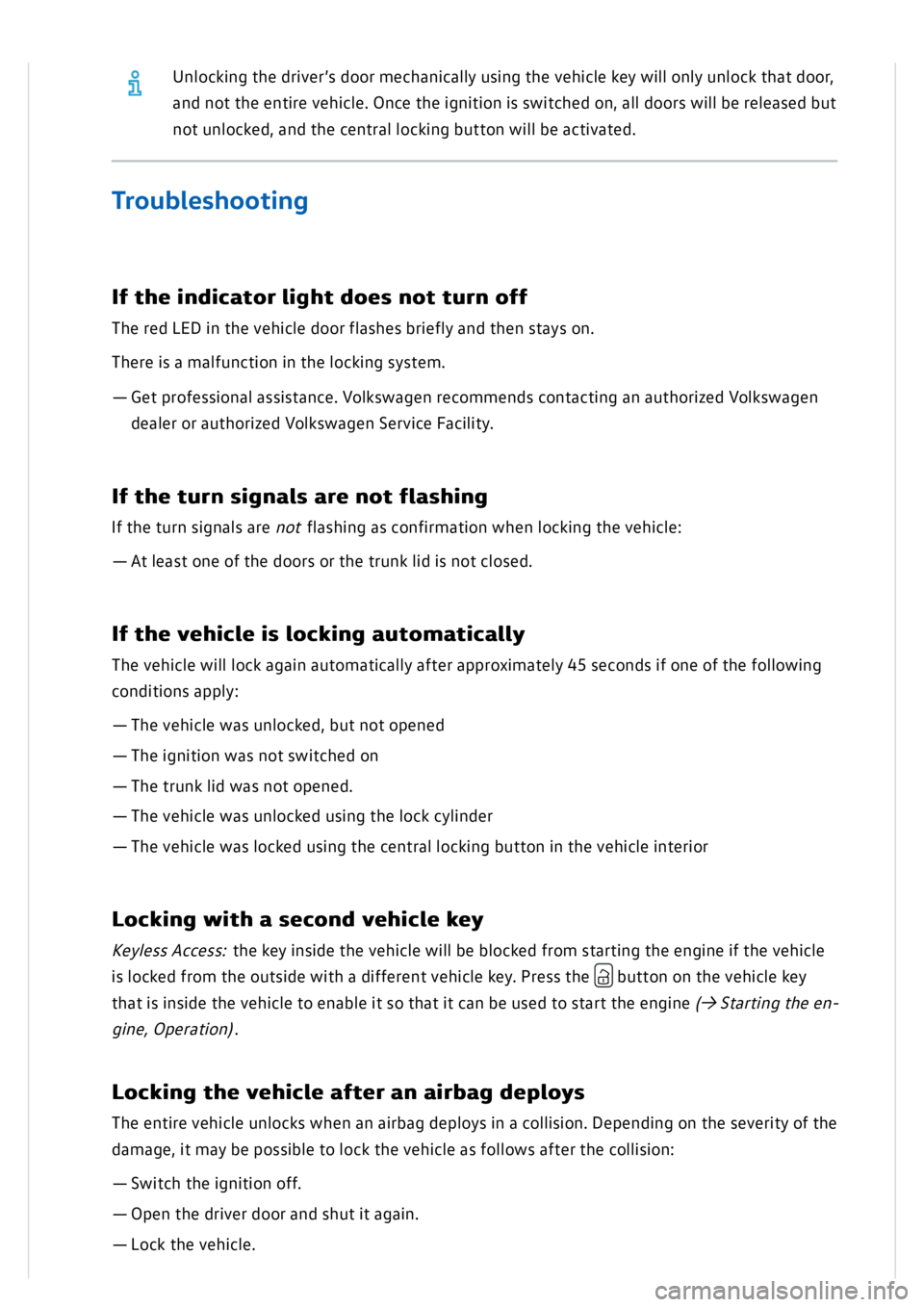 VOLKSWAGEN GOLF MK8 2020 Owners Manual VOLKSWAGEN GOLF MK8 2020 Owners Manual