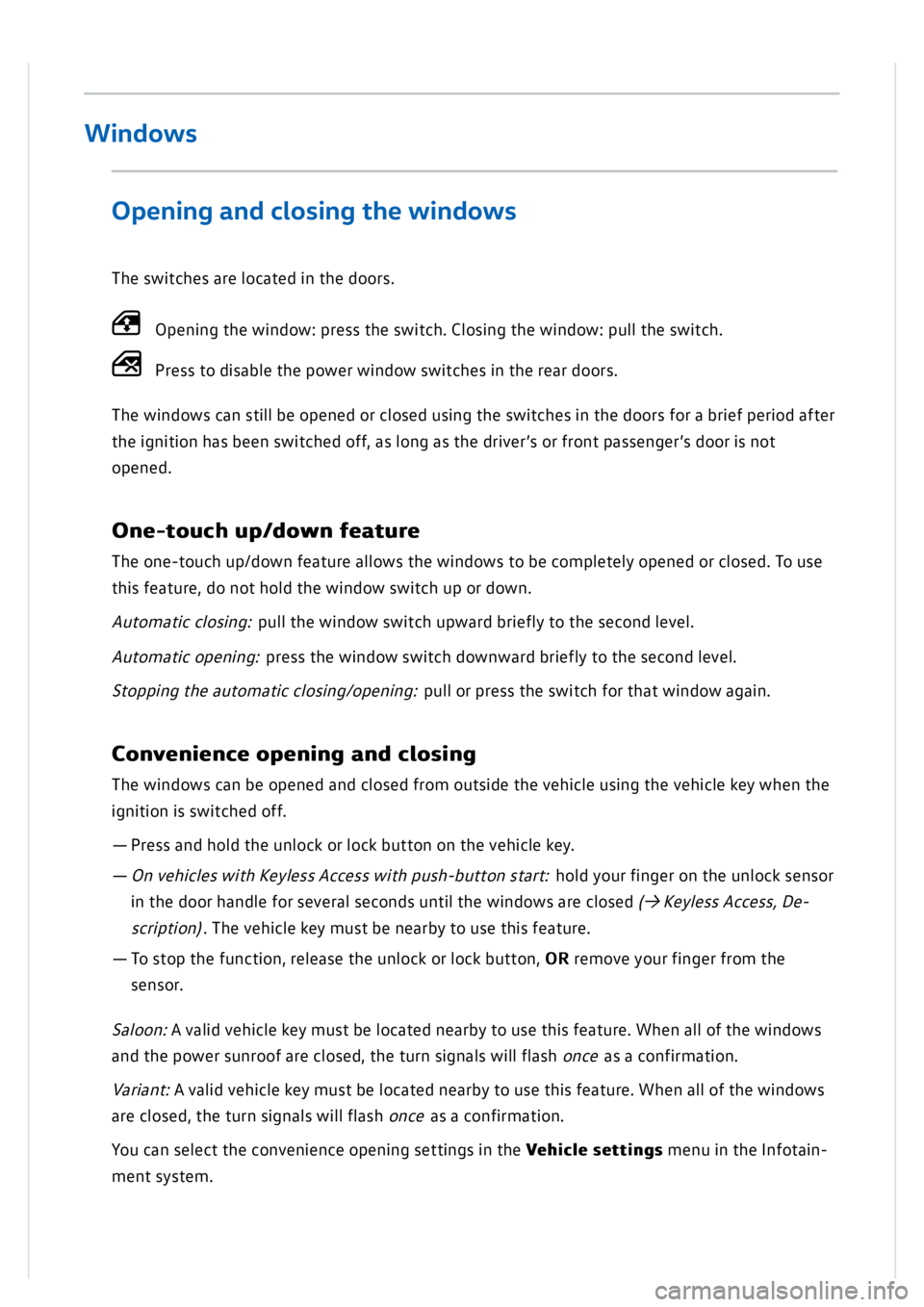 VOLKSWAGEN GOLF MK8 2020 Owners Manual VOLKSWAGEN GOLF MK8 2020 Owners Manual