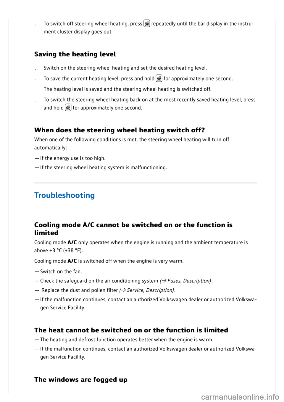 VOLKSWAGEN GOLF MK8 2020 Owners Manual VOLKSWAGEN GOLF MK8 2020 Owners Manual