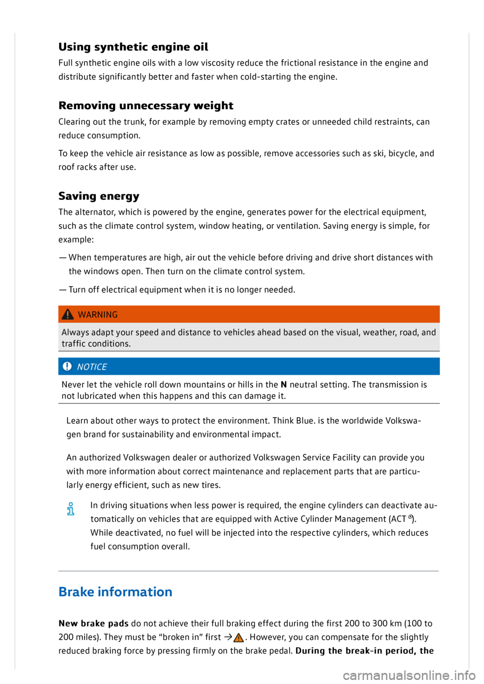 VOLKSWAGEN GOLF MK8 2020 Owners Manual VOLKSWAGEN GOLF MK8 2020 Owners Manual