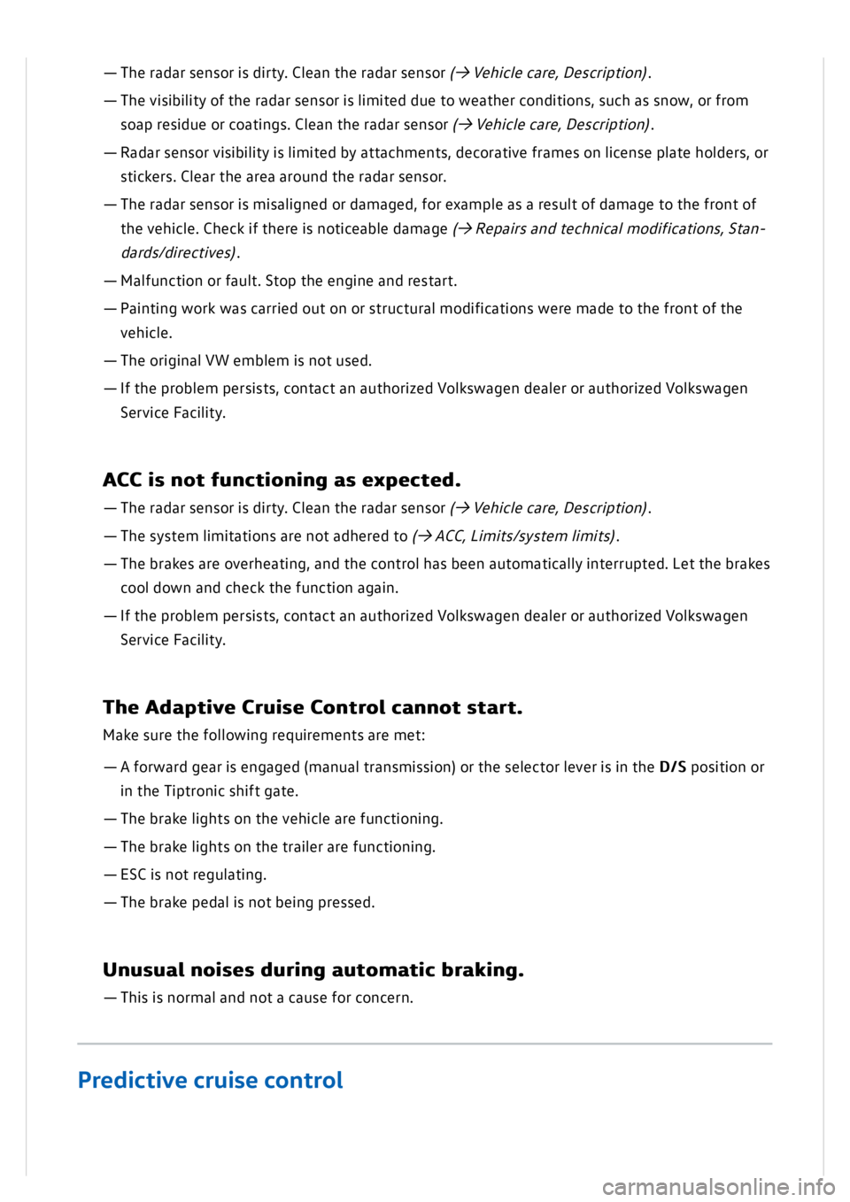 VOLKSWAGEN GOLF MK8 2020 Owners Manual VOLKSWAGEN GOLF MK8 2020 Owners Manual