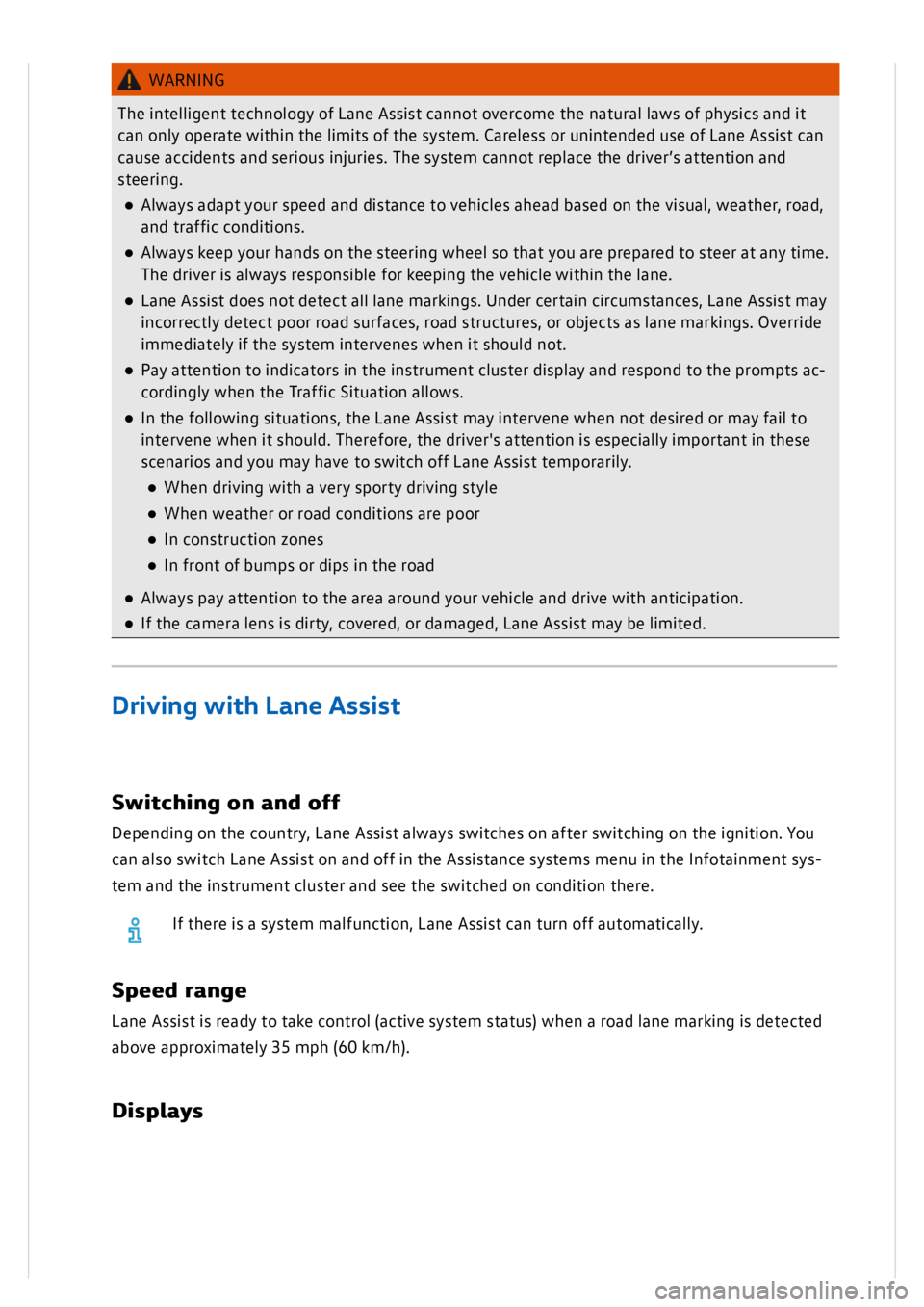 VOLKSWAGEN GOLF MK8 2020 Owners Manual VOLKSWAGEN GOLF MK8 2020 Owners Manual