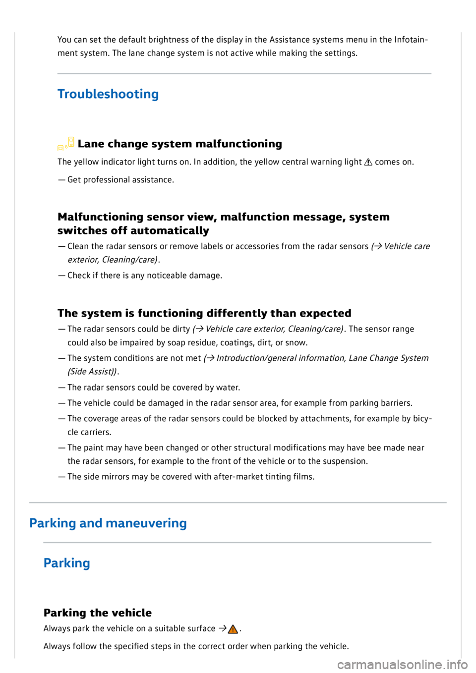 VOLKSWAGEN GOLF MK8 2020 Owners Manual VOLKSWAGEN GOLF MK8 2020 Owners Manual