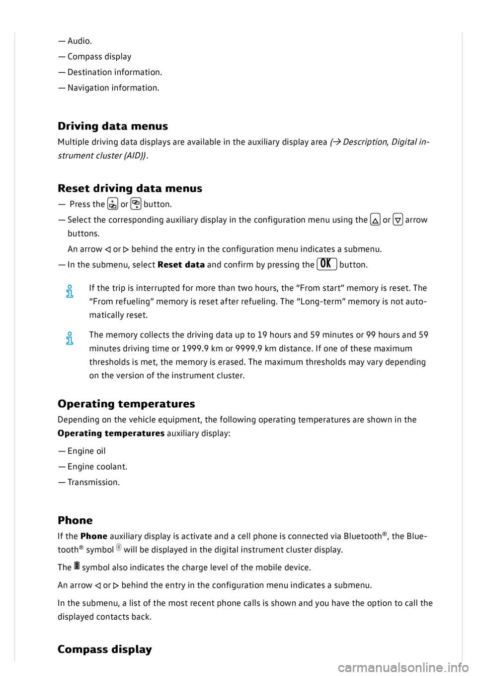 VOLKSWAGEN GOLF MK8 2020 Owners Manual 