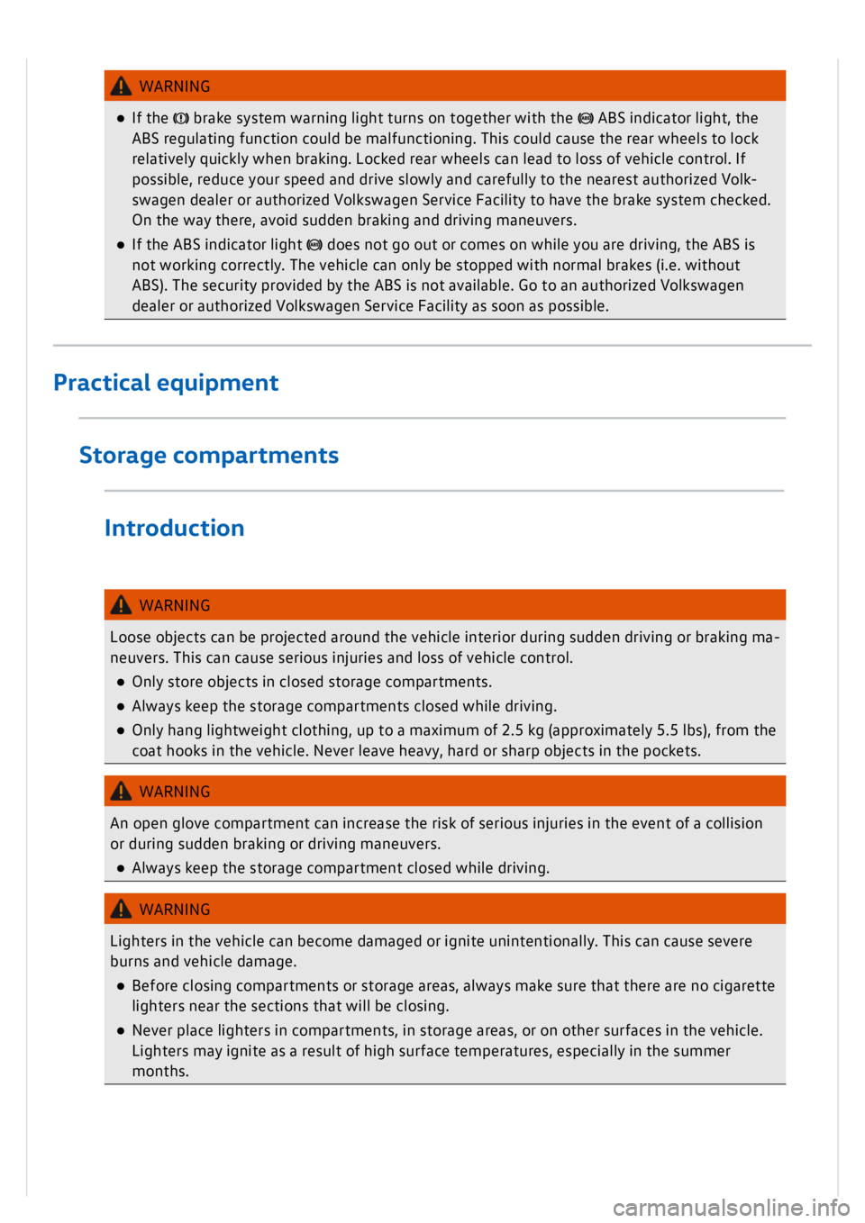 VOLKSWAGEN GOLF MK8 2020  Owners Manual 