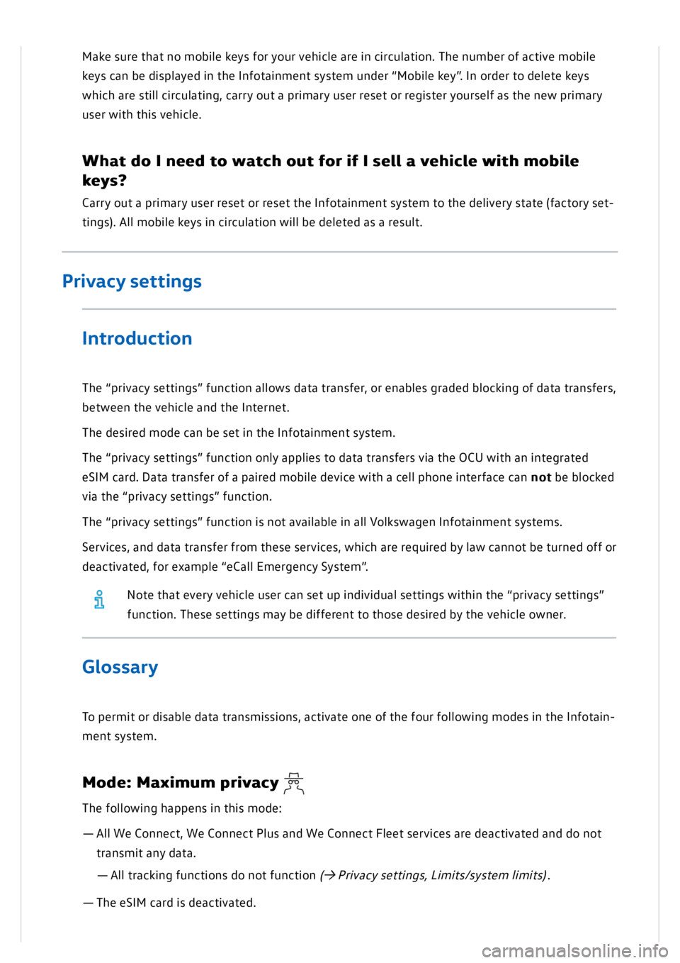 VOLKSWAGEN GOLF MK8 2020 Owners Manual VOLKSWAGEN GOLF MK8 2020 Owners Manual