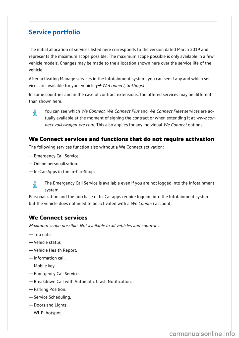 VOLKSWAGEN GOLF MK8 2020 Owners Manual VOLKSWAGEN GOLF MK8 2020 Owners Manual