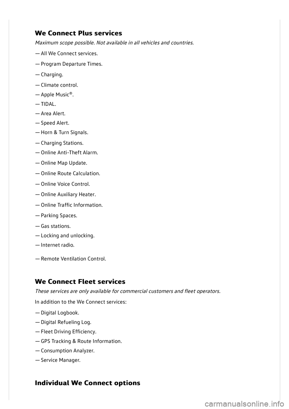 VOLKSWAGEN GOLF MK8 2020 Owners Manual VOLKSWAGEN GOLF MK8 2020 Owners Manual