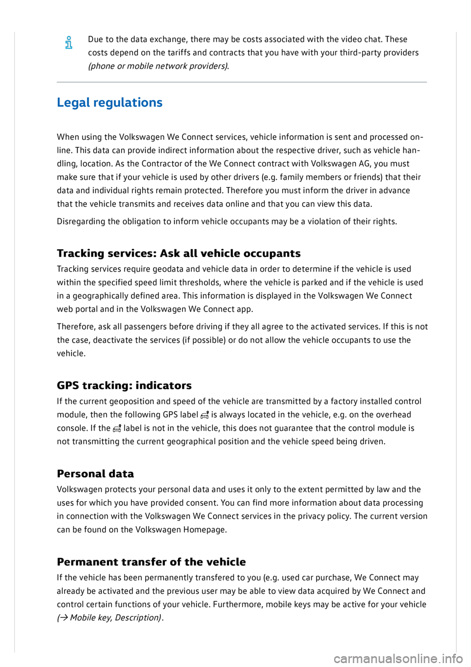 VOLKSWAGEN GOLF MK8 2020 Owners Manual VOLKSWAGEN GOLF MK8 2020 Owners Manual