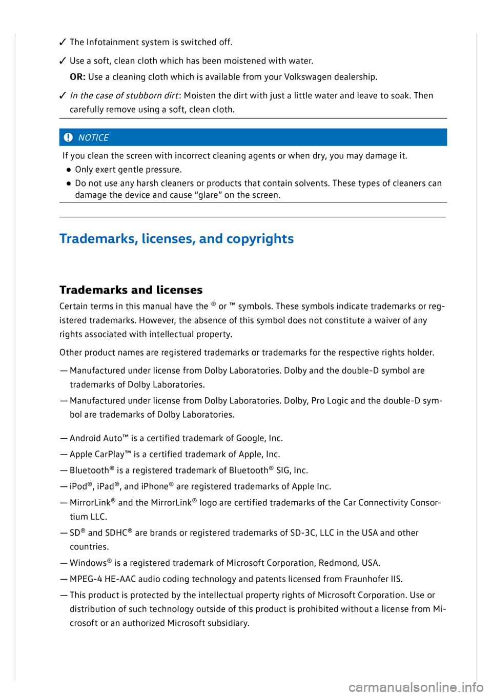 VOLKSWAGEN GOLF MK8 2020 Owners Manual VOLKSWAGEN GOLF MK8 2020 Owners Manual