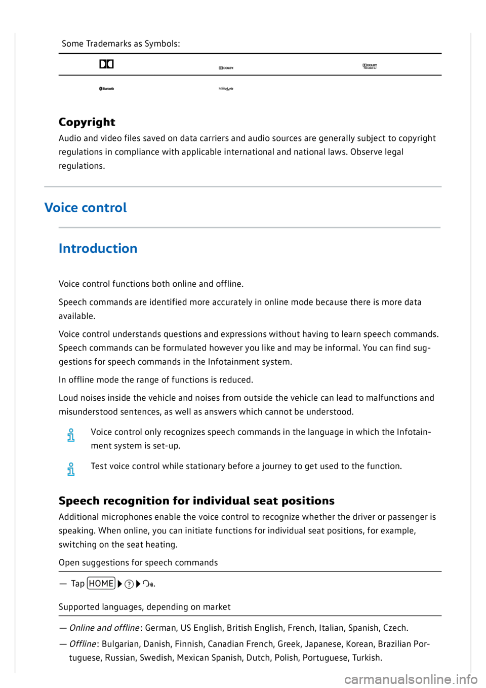 VOLKSWAGEN GOLF MK8 2020 Owners Manual VOLKSWAGEN GOLF MK8 2020 Owners Manual