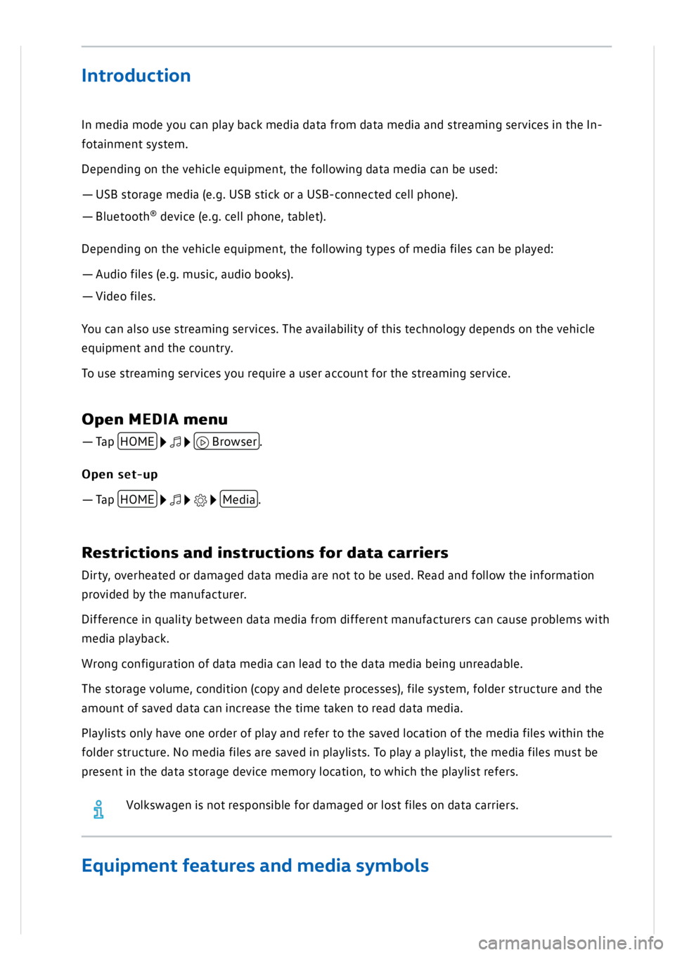 VOLKSWAGEN GOLF MK8 2020 Owners Manual VOLKSWAGEN GOLF MK8 2020 Owners Manual