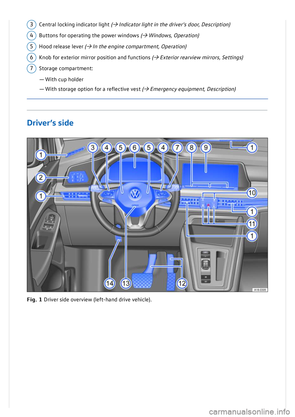 VOLKSWAGEN GOLF MK8 2020  Owners Manual 