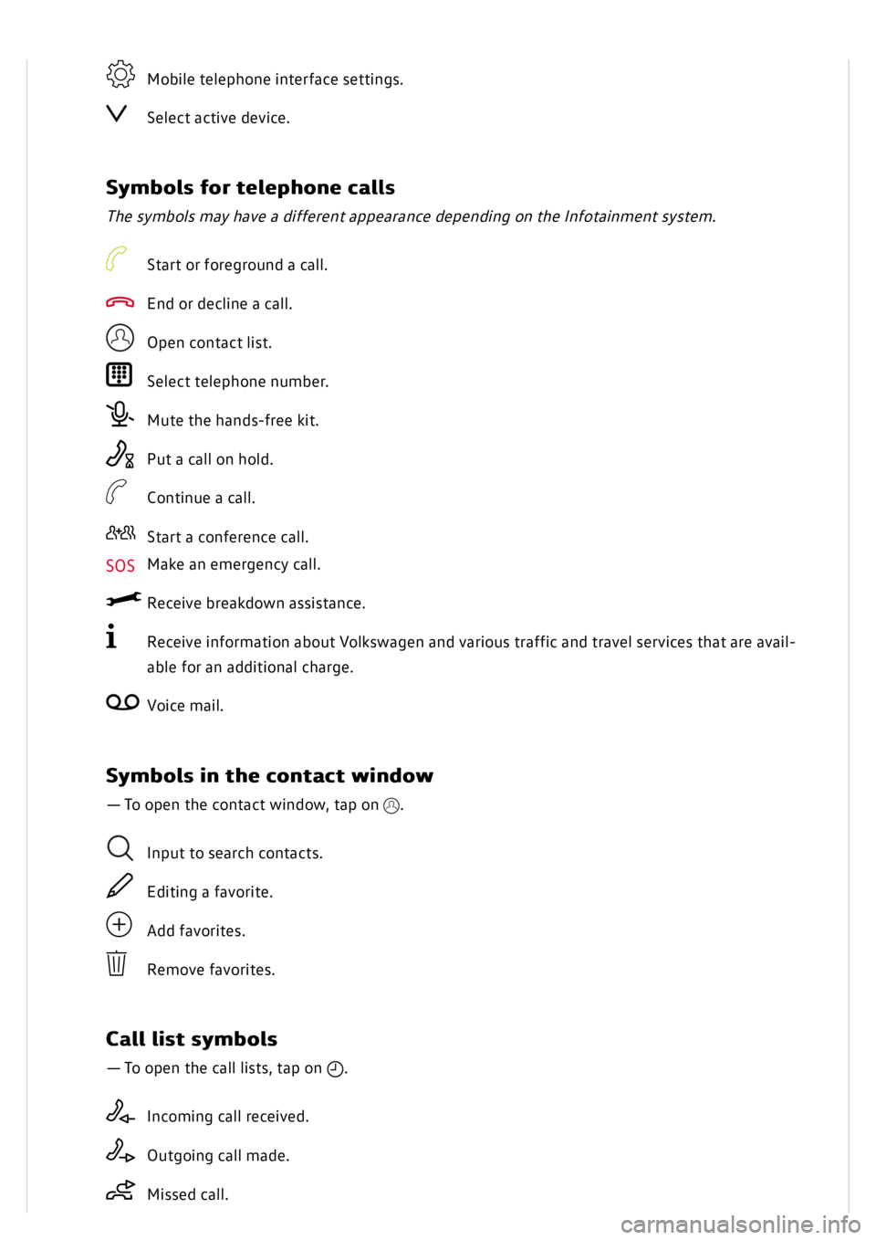 VOLKSWAGEN GOLF MK8 2020 Owners Manual VOLKSWAGEN GOLF MK8 2020 Owners Manual