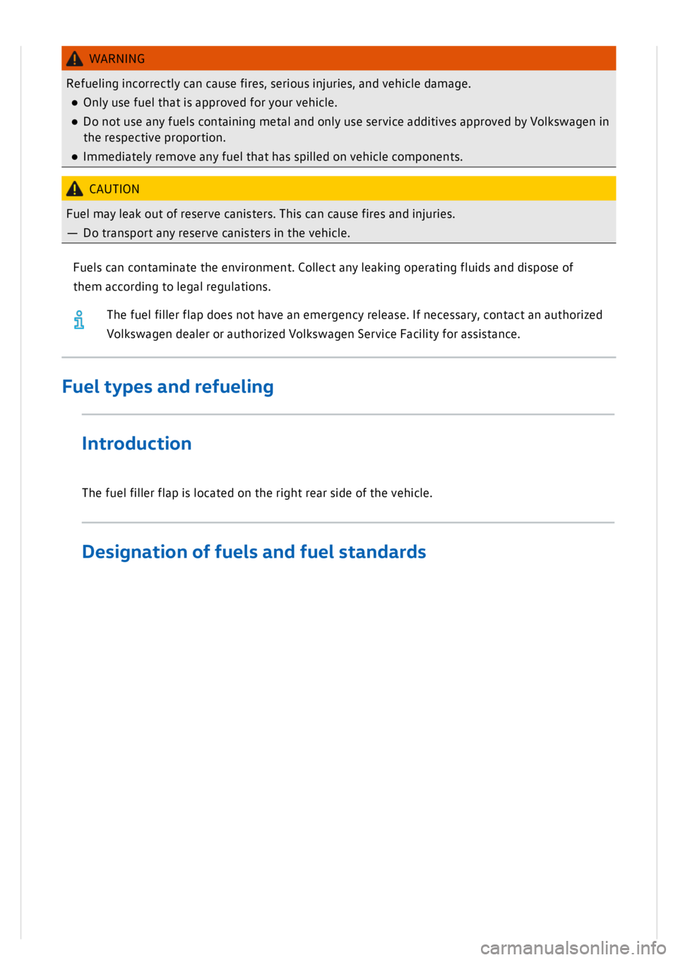 VOLKSWAGEN GOLF MK8 2020  Owners Manual 