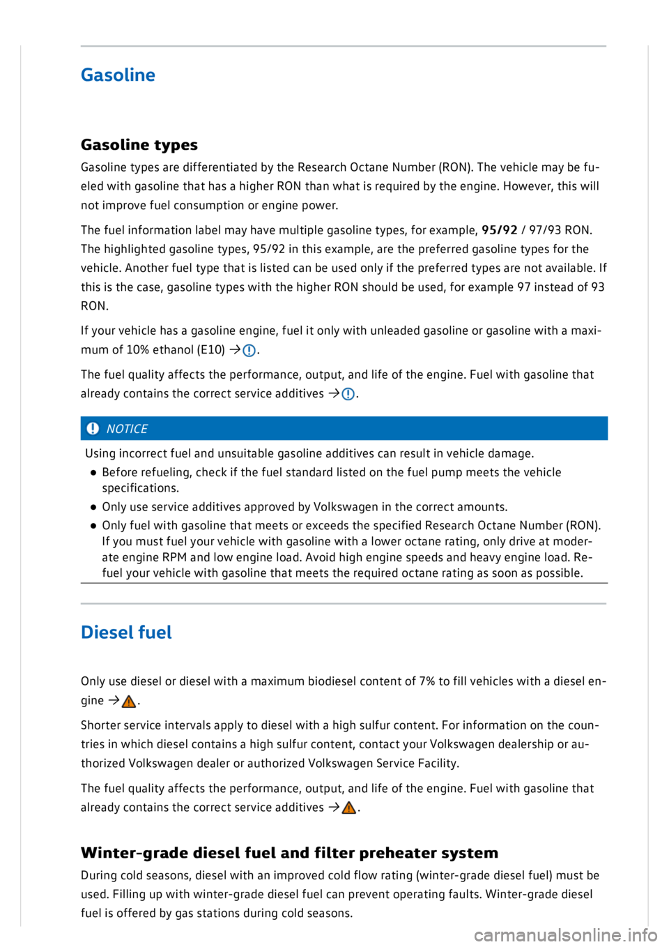 VOLKSWAGEN GOLF MK8 2020  Owners Manual 