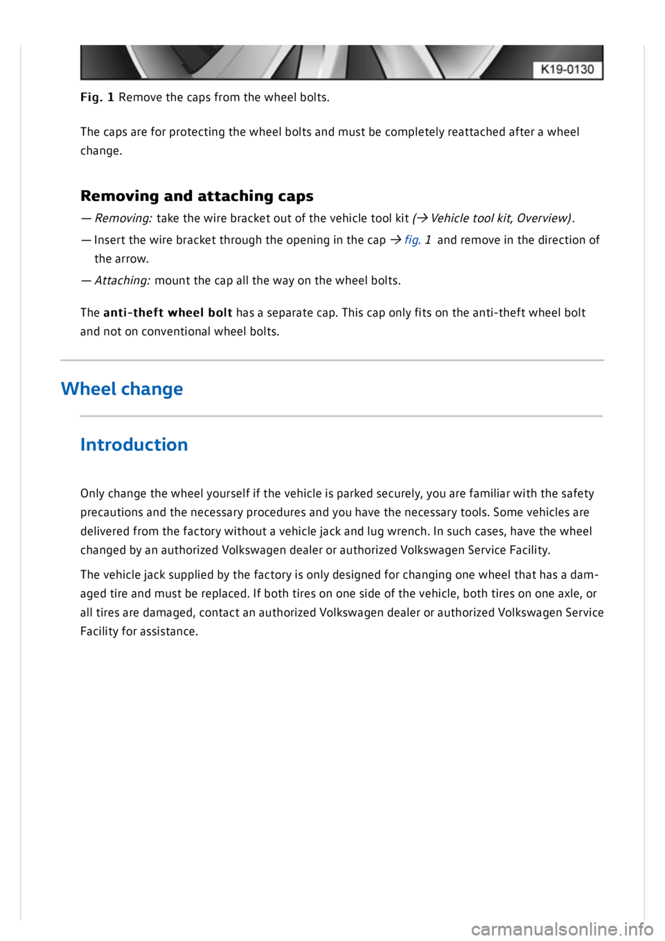 VOLKSWAGEN GOLF MK8 2020  Owners Manual 