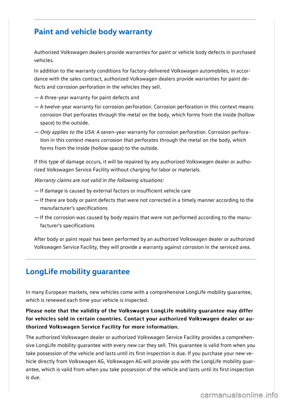 VOLKSWAGEN GOLF MK8 2020 Owners Manual VOLKSWAGEN GOLF MK8 2020 Owners Manual