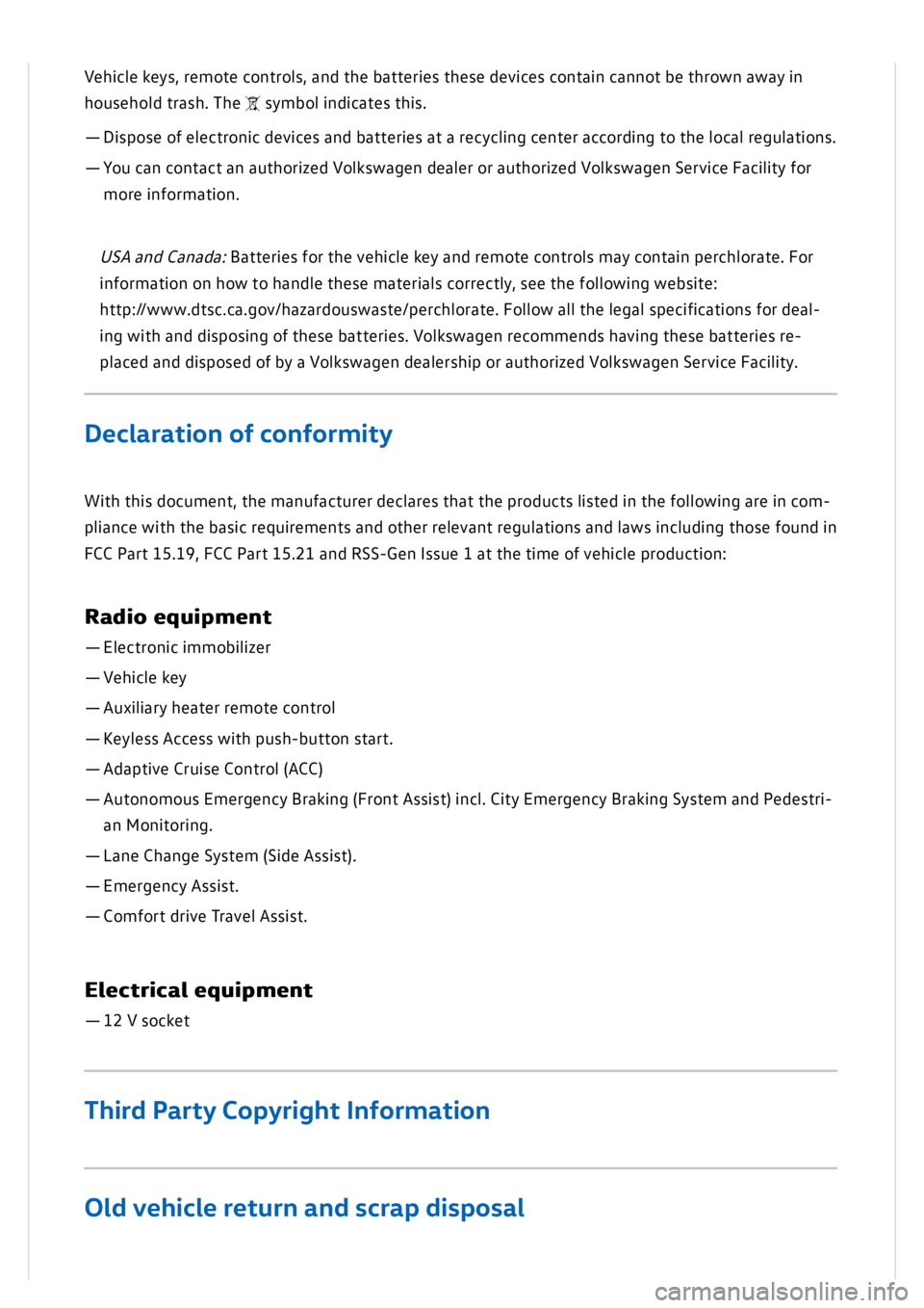 VOLKSWAGEN GOLF MK8 2020 Owners Manual VOLKSWAGEN GOLF MK8 2020 Owners Manual
