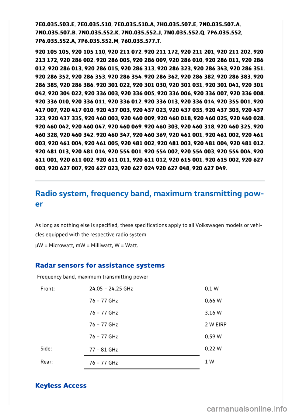 VOLKSWAGEN GOLF MK8 2020 Owners Manual VOLKSWAGEN GOLF MK8 2020 Owners Manual