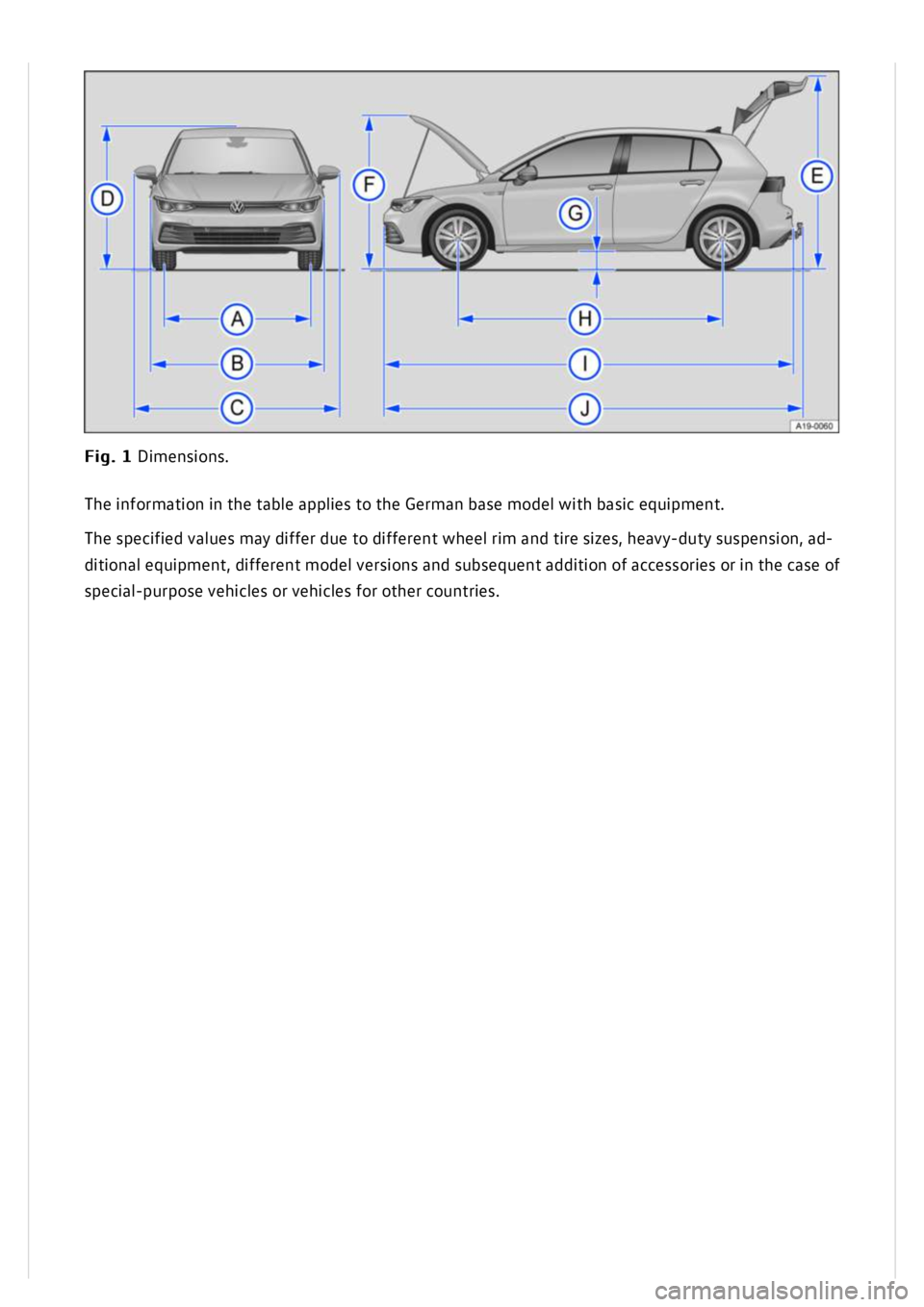 VOLKSWAGEN GOLF MK8 2020  Owners Manual 
