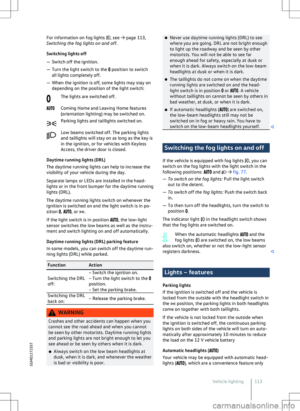VOLKSWAGEN GOLF GTI 2021  Owners Manual 