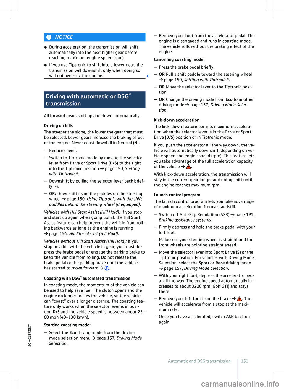 VOLKSWAGEN GOLF GTI 2021  Owners Manual 