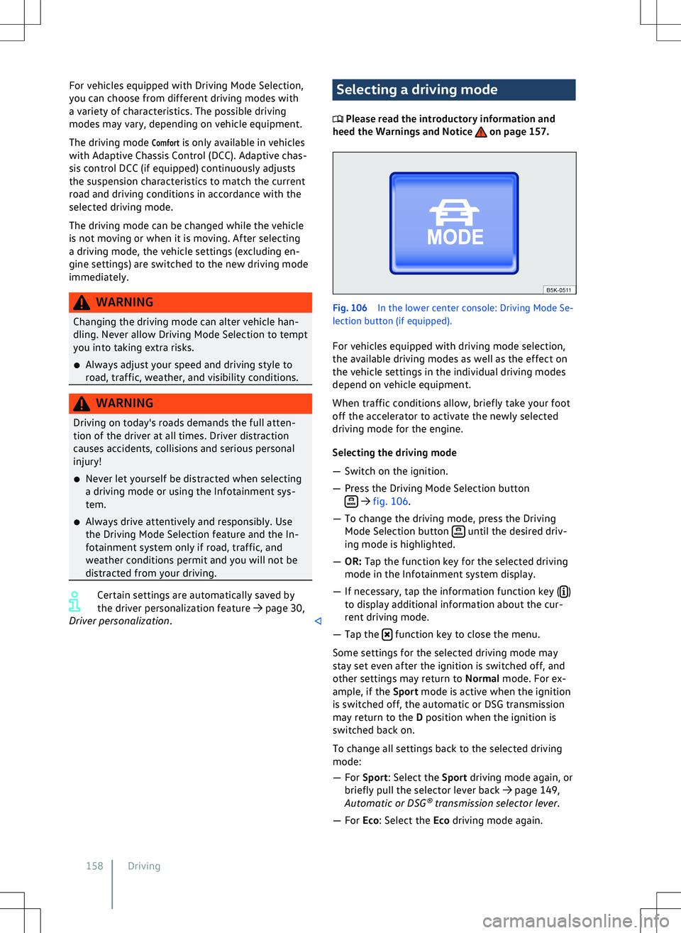 VOLKSWAGEN GOLF GTI 2021  Owners Manual 