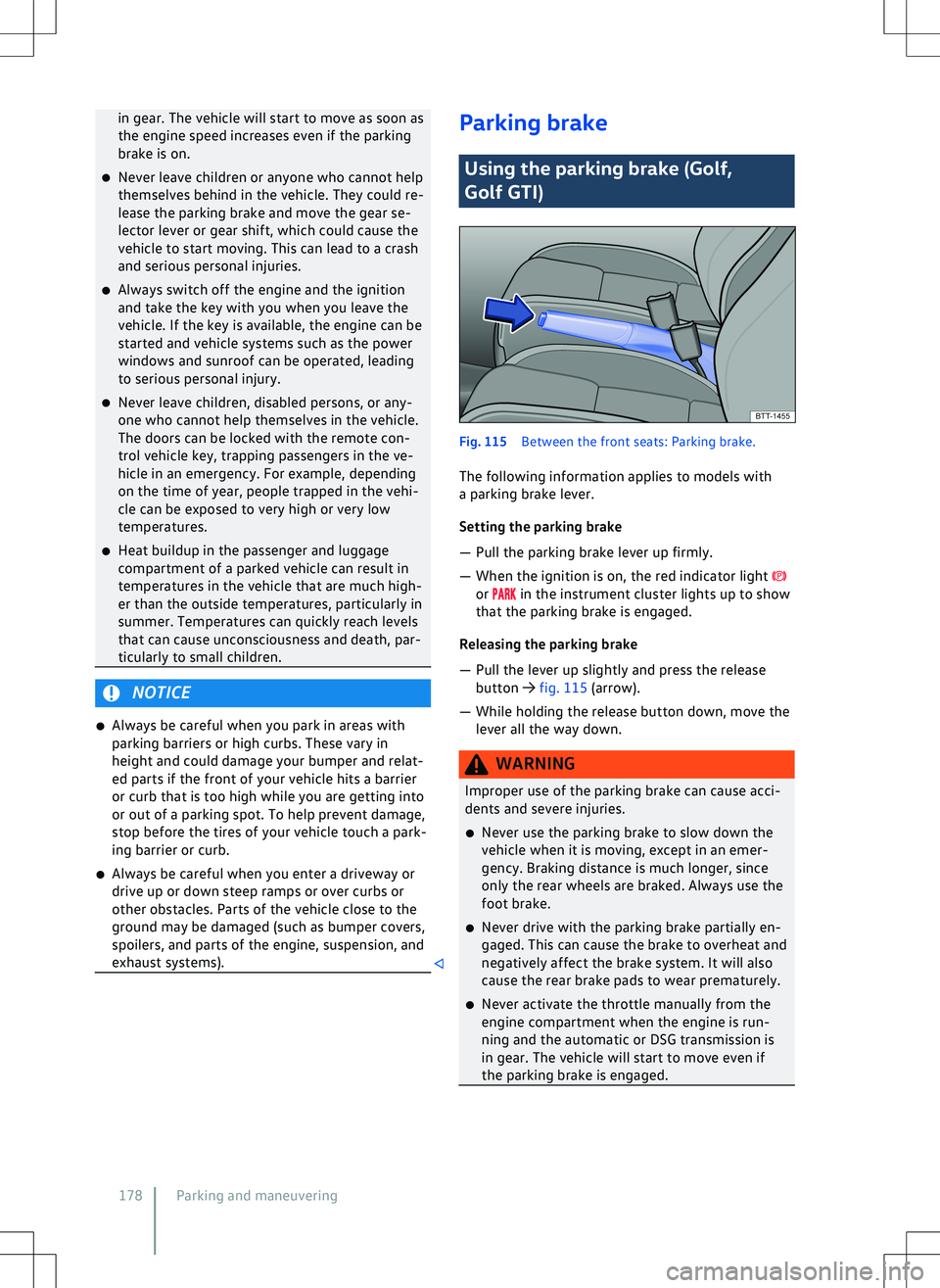 VOLKSWAGEN GOLF GTI 2021  Owners Manual 