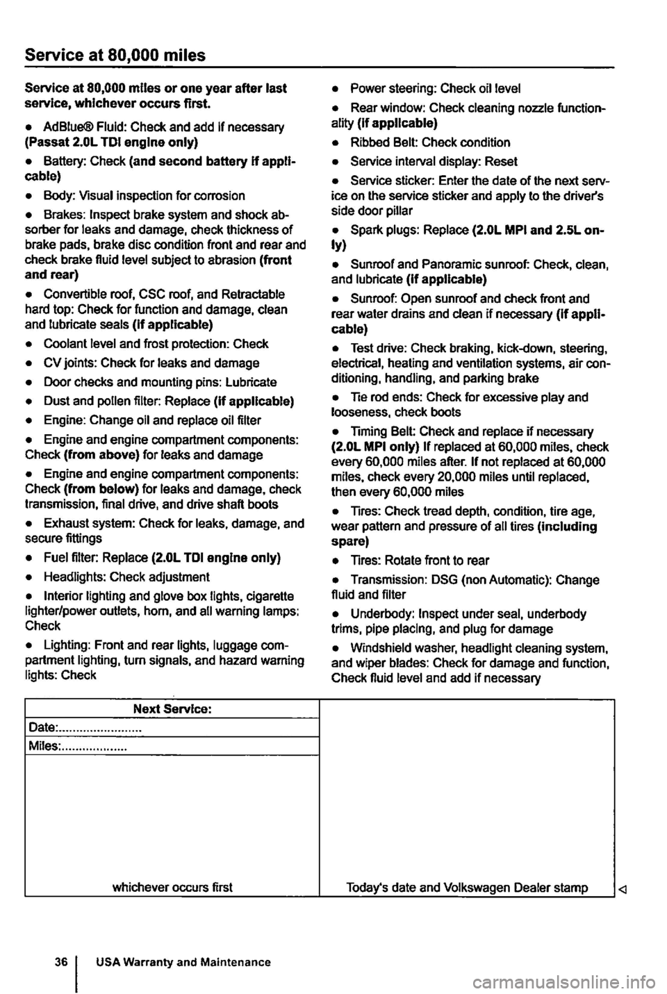 VOLKSWAGEN GOLF MK6 2012  Owners Manual 