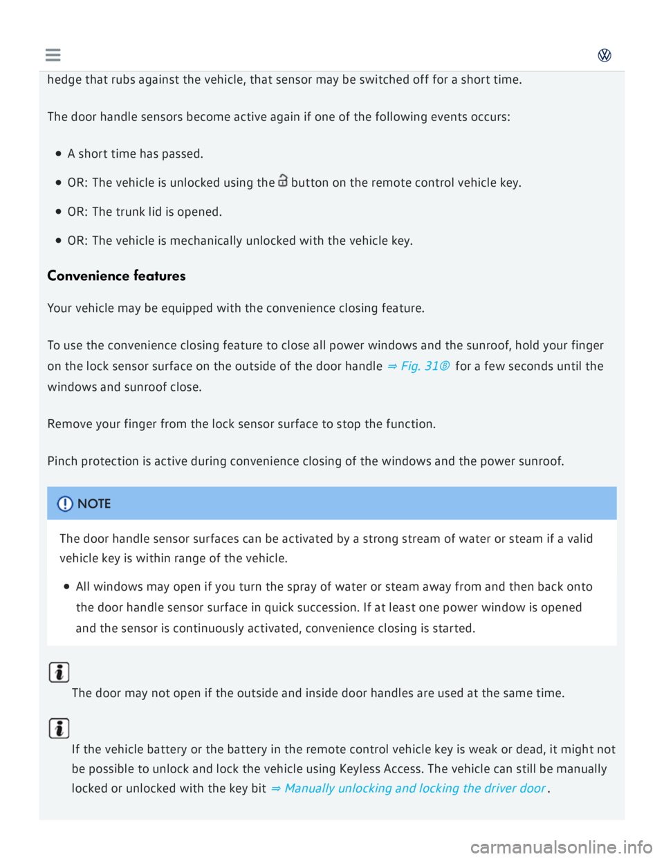 VOLKSWAGEN GOLF MK7 2016  Owners Manual 