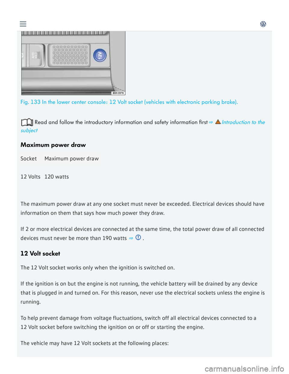 VOLKSWAGEN GOLF MK7 2016  Owners Manual 